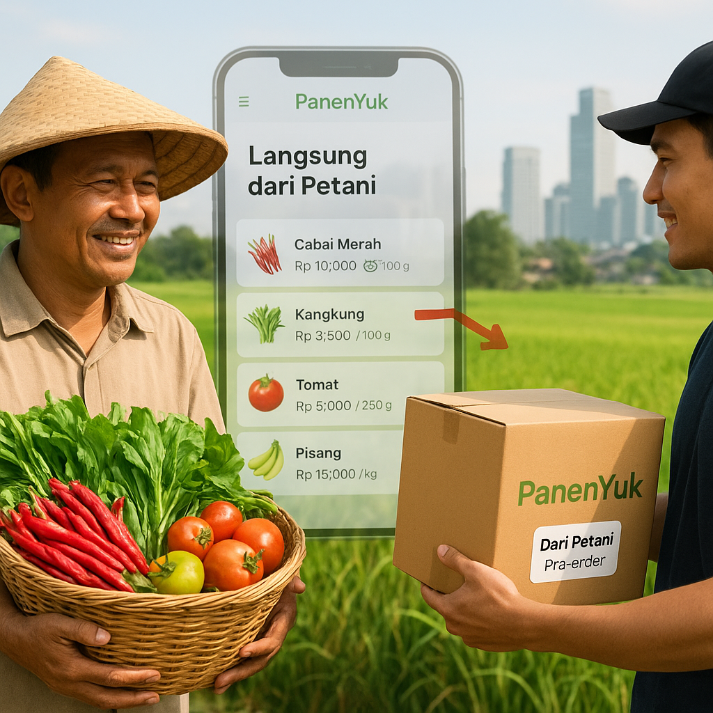 Aplikasi ‘PanenYuk’ Hubungkan Petani Langsung dengan Konsumen Perkotaan, Potong Rantai Distribusi & Kurangi Food Waste