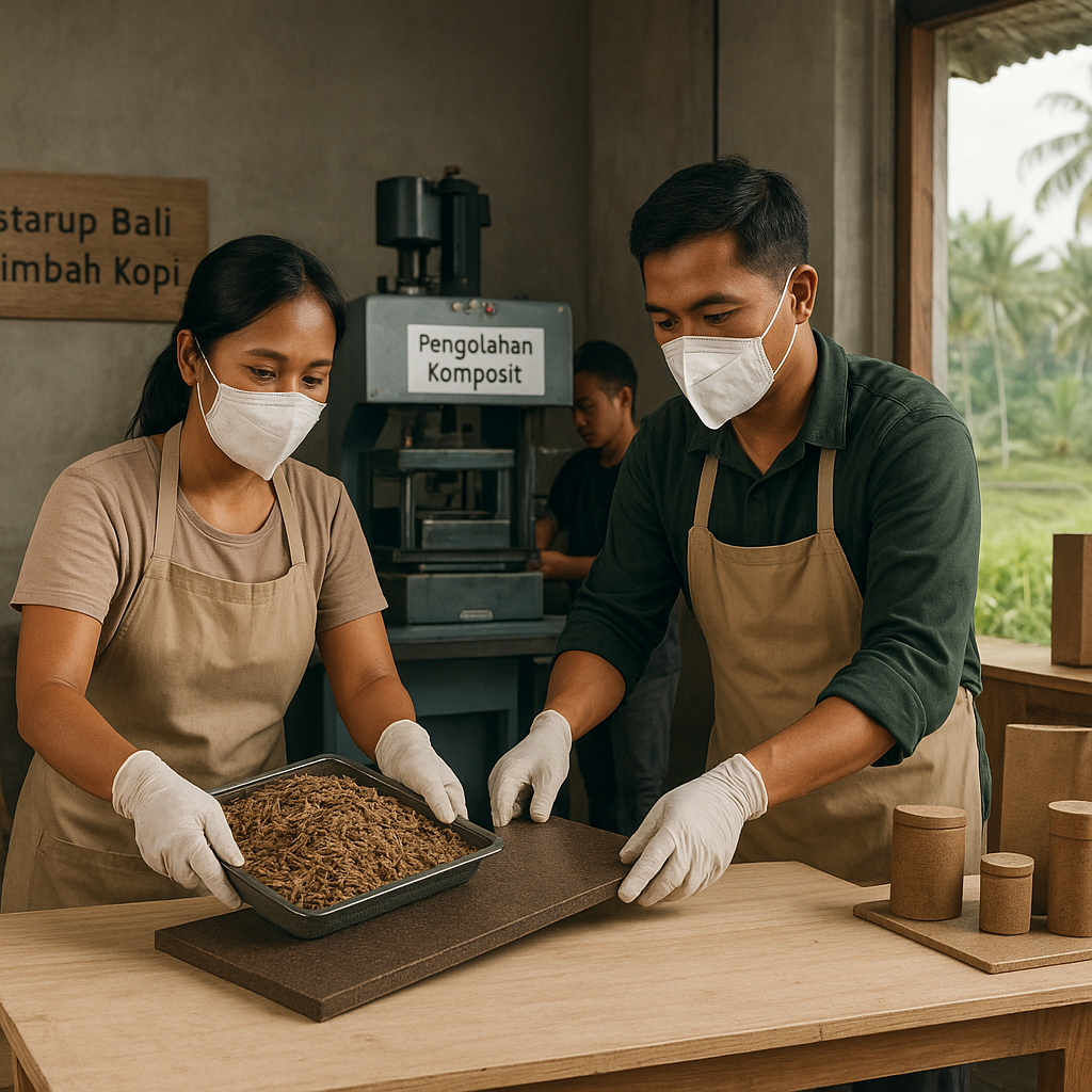 Konversi Limbah Kulit Kopi menjadi Material Komposit untuk Produk Ramah Lingkungan