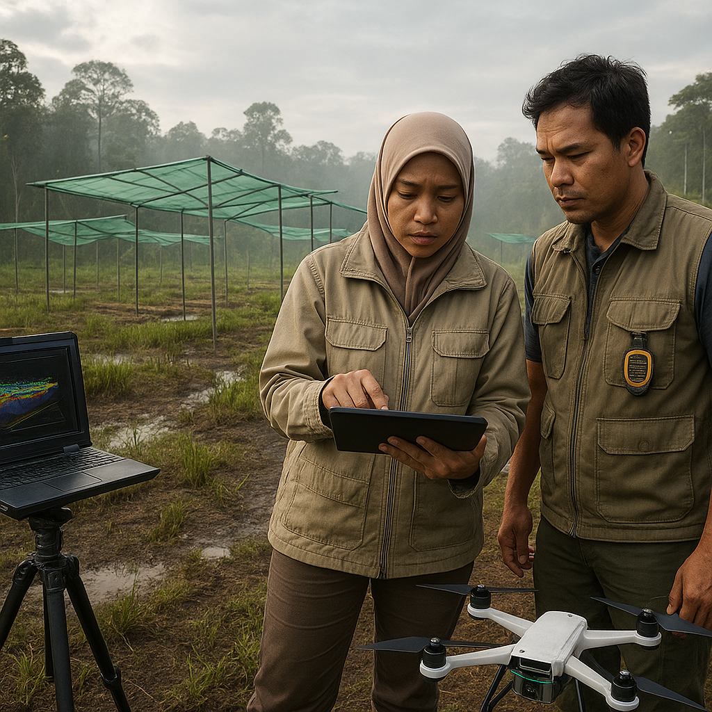 Restorasi Gambut dengan 'Rencana' Teknologi Lidar dan Kanopi Buatan di Sumsel