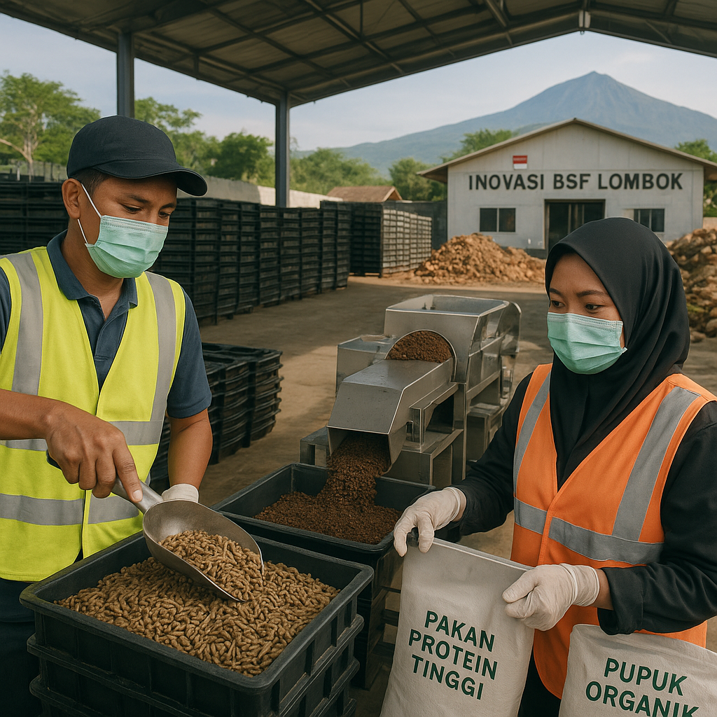 Inovasi BSF (Black Soldier Fly) Skala Industri di Lombok untuk Konversi Limbah Organik menjadi Pakan Protein Tinggi