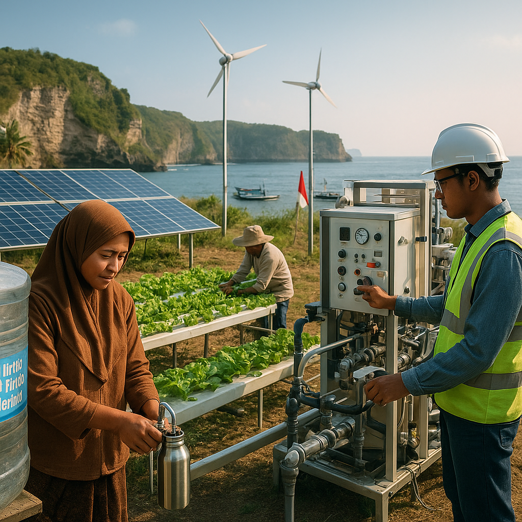 Desalinasi Tenaga Hybrid (Solar-Wind) untuk Air Minum dan Irigasi di Pulau Kecil Nusa Penida