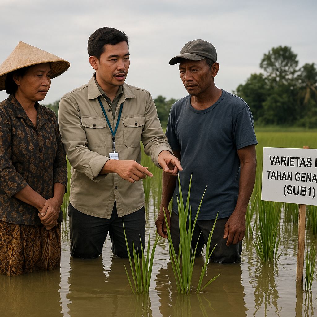 Pengembangan Varietas Padi Tahan Genangan (Submergence Tolerance) untuk Daerah Rawan Banjir di Kalimantan