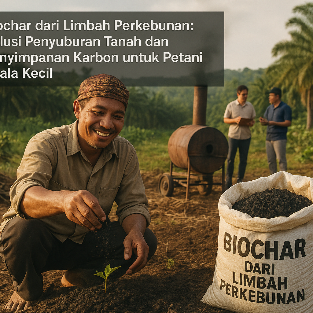 Biochar dari Limbah Perkebunan: Solusi Penyuburan Tanah dan Penyimpanan Karbon untuk Petani Skala Kecil