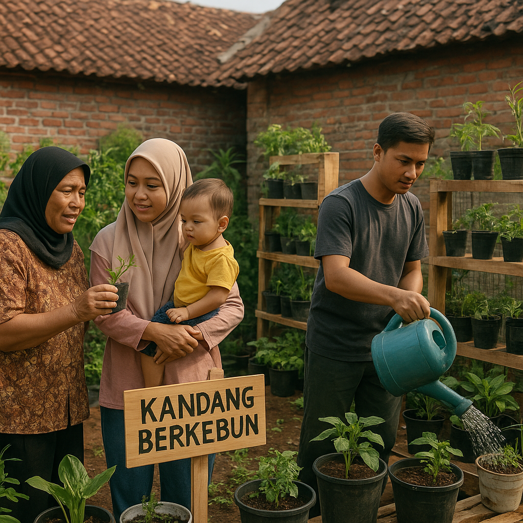Komunitas 'Kandang Berkebun' di Yogyakarta Ubah Pekarangan Sempit Jadi Lumbung Pangan