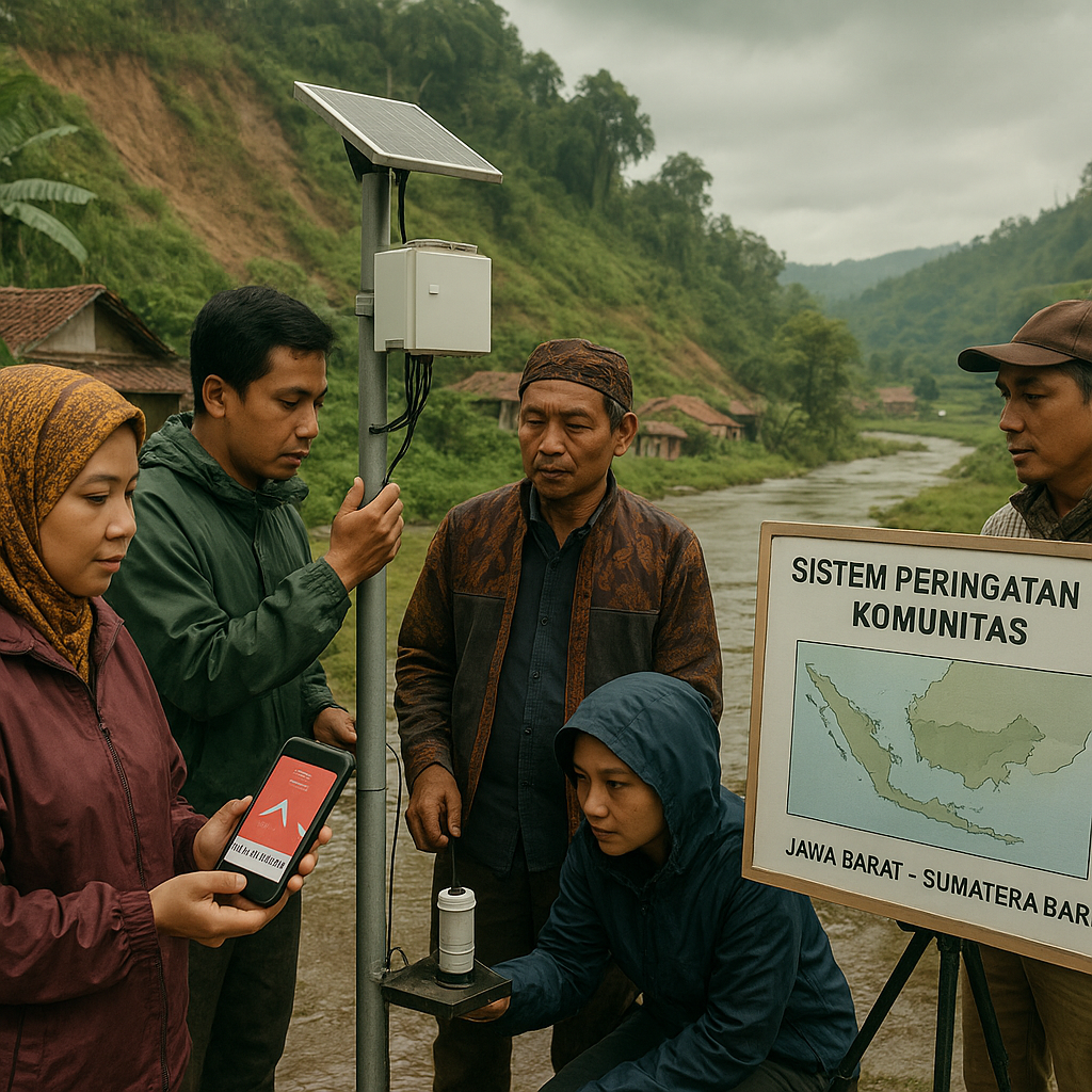 Sistem Early Warning Komunitas berbasis Sensor IoT untuk Banjir dan Longsor di Daerah Rentan