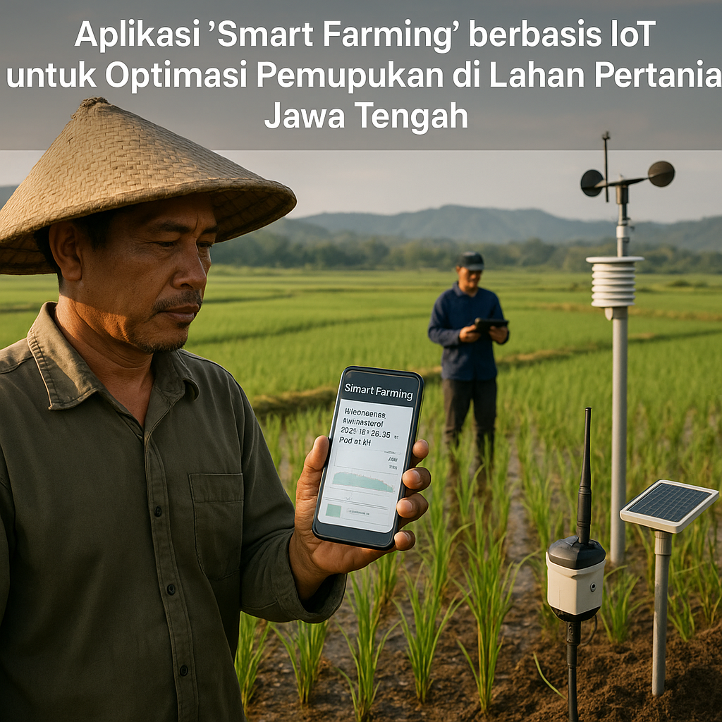 Aplikasi 'Smart Farming' berbasis IoT untuk Optimasi Pemupukan di Lahan Pertanian Jawa Tengah