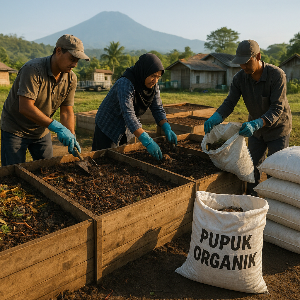 Budidaya Cacing untuk Pengolahan Limbah dan Produksi Pupuk Organik di Lombok