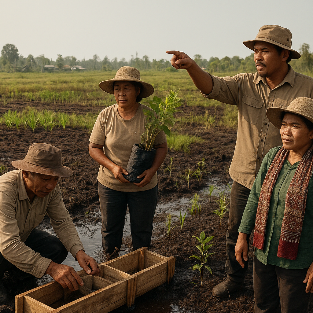 Restorasi Gambut Berbasis Masyarakat di Kalimantan Tengah Tingkatkan Hasil Pertanian dan Tekan Kebakaran