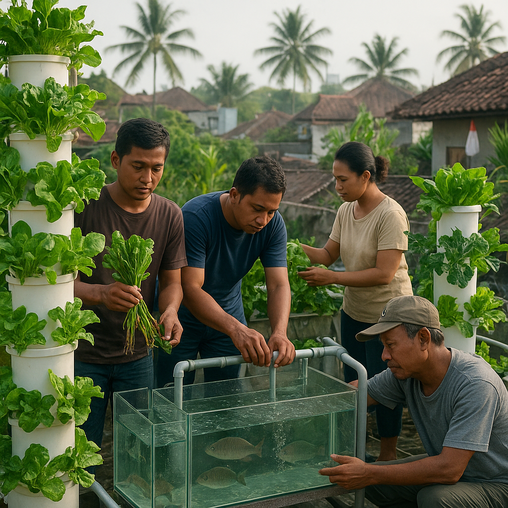 Warga Bali Kembangkan Akuaponik Vertikal untuk Ketahanan Pangan Perkotaan