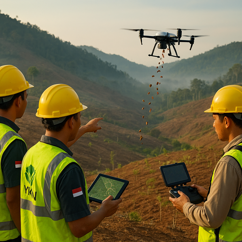 Inovasi Teknologi Drone 'Penabur' Benih untuk Reforestasi di Lahan Kritis Kalimantan