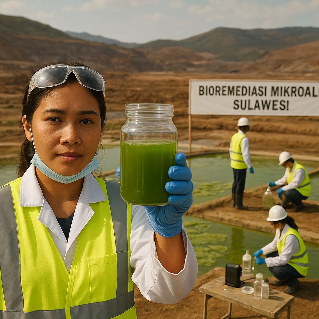 Teknologi Bioremediasi Mikroalga Bersihkan Limbah Cair Tambang di Sulawesi