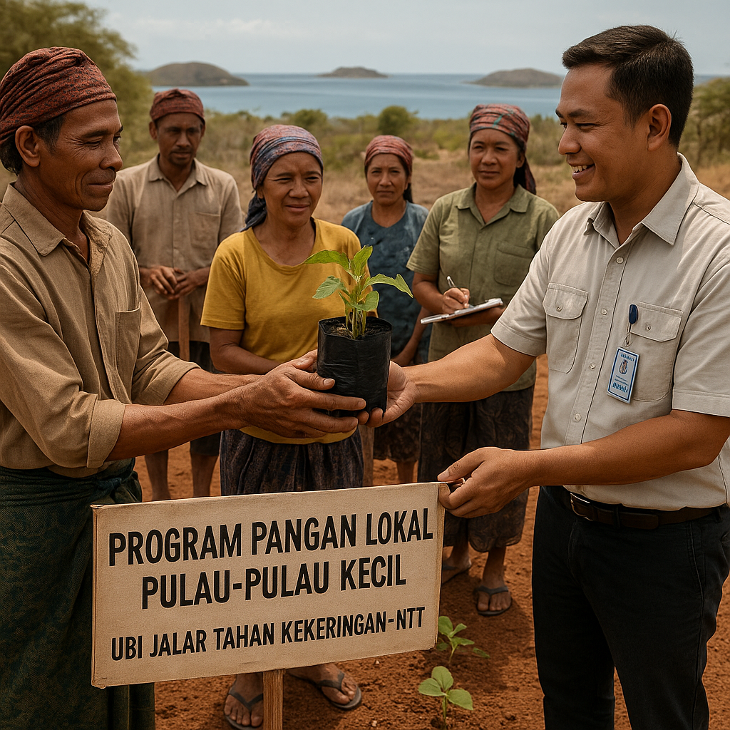 Program 'Pangan Lokal Pulau-Pulau Kecil' Kembangkan Ubijalar Tahan Kekeringan di NTT