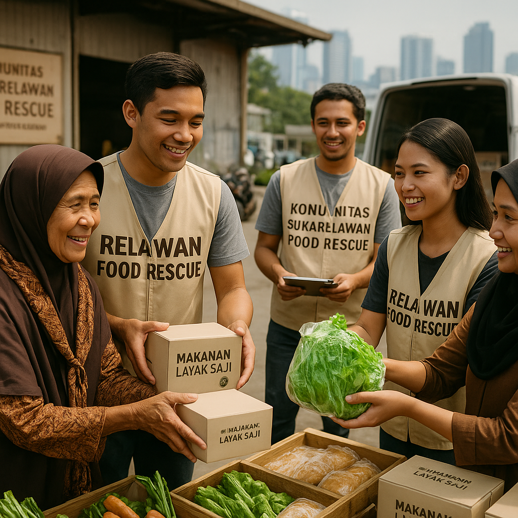 Inisiatif 'Food Rescue' oleh Komunitas Sukarelawan Kurangi Sampah Makanan di Kota Besar