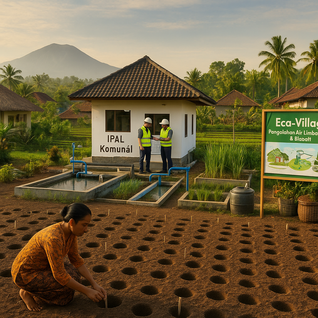 Pengembang di Bali Bangun 'Eco-Village' dengan Sistem Pengolahan Air Limbah Terpusat dan Biopori Massal