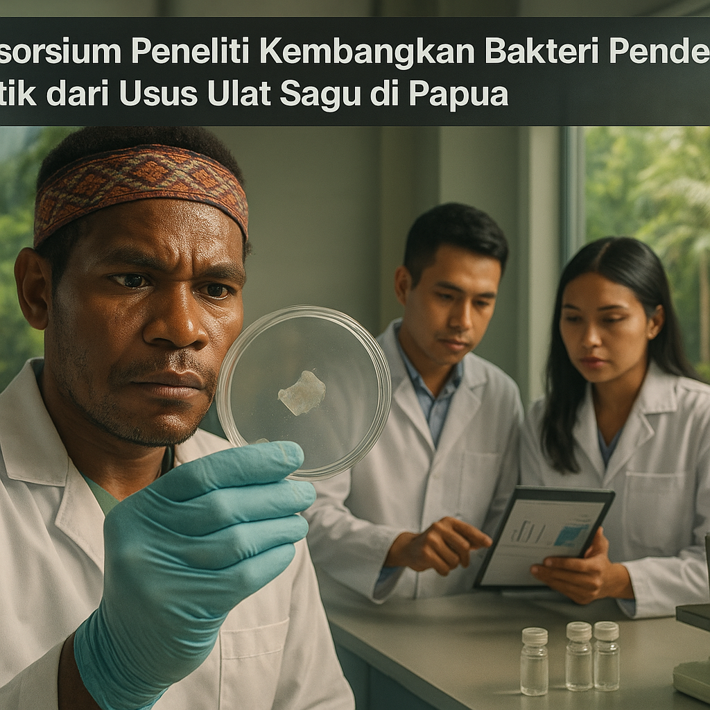 Konsorsium Peneliti Kembangkan Bakteri Pendegradasi Plastik dari Usus Ulat Sagu di Papua