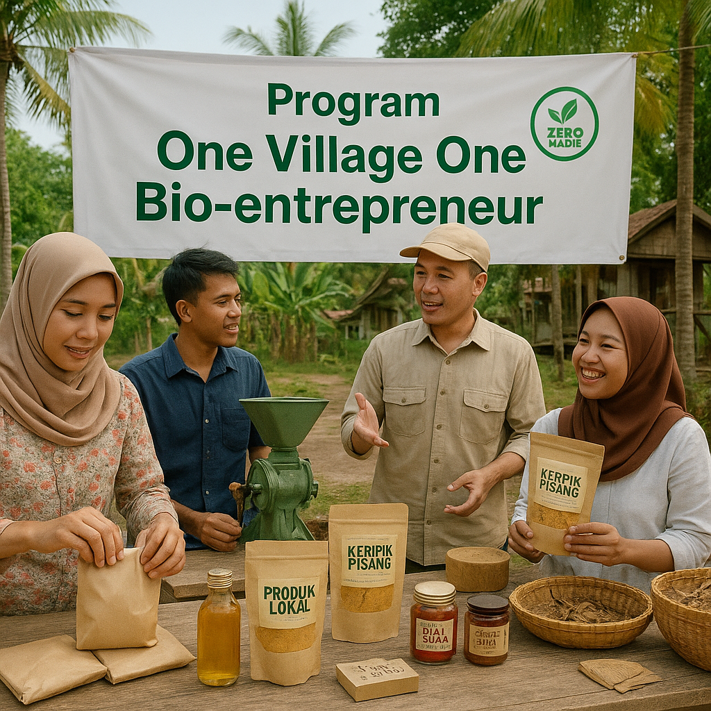 Program 'One Village One Bio-entrepreneur' Kembangkan Produk Olahan Lokal Berbasis Bahan Alam