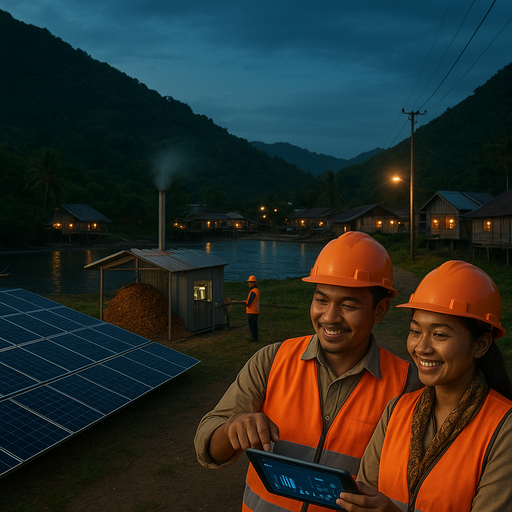 Smart Microgrid Tenaga Surya & Biomassa: Pasok Listrik Stabil untuk Pulau-Pulau Terpencil di Maluku