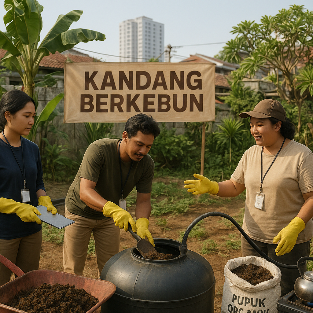 Komunitas 'Kandang Berkebun' di Jakarta Ubah Limbah Peternakan Ayam Jadi Pupuk dan Biogas Rumah Tangga