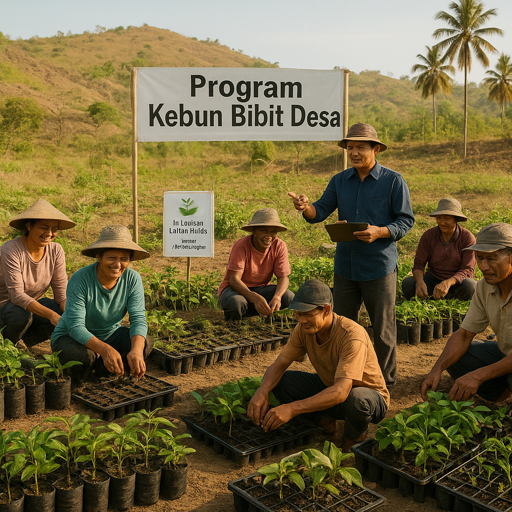 Program "Kebun Bibit Desa": Warga Lombok Timur Kembali Hijaukan Lahan Kritis dengan Tanaman Multifungsi