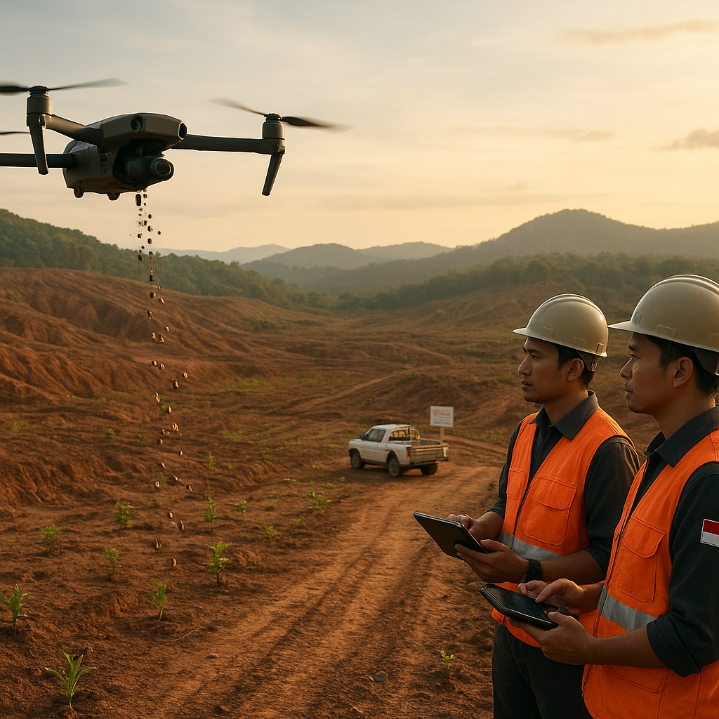 Reforestasi dengan Drone: Teknologi Cepat Tanam 100.000 Bibit per Hari di Lahan Kritis