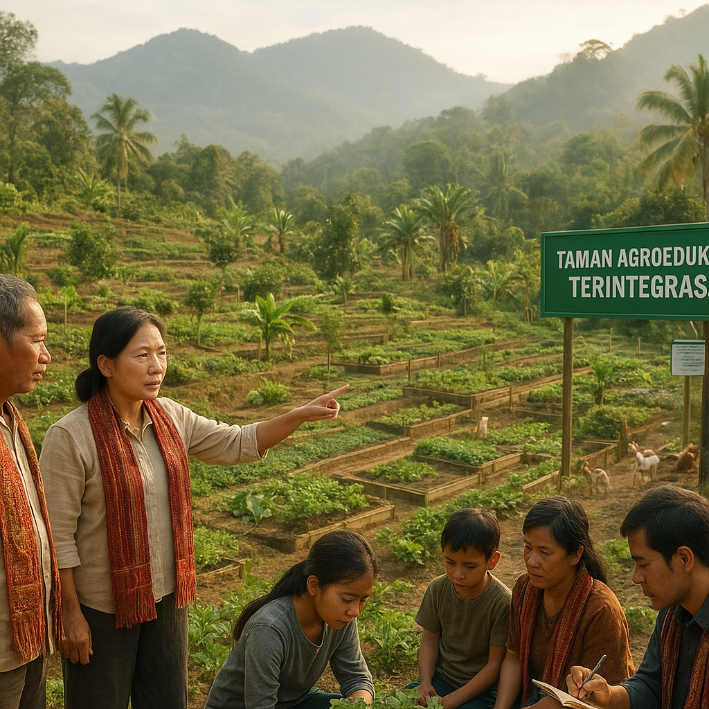 Inovasi Oasis Pangan dari Lereng Gunung: Pengembangan Taman Agroedukasi Terintegrasi di Kalimantan Barat