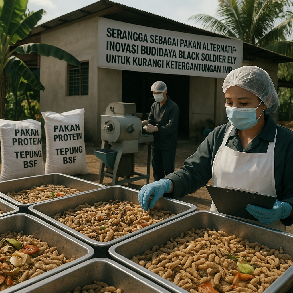 Serangga sebagai Pakan Alternatif: Inovasi Budidaya Black Soldier Fly untuk Kurangi Ketergantungan Impor Tepung Ikan