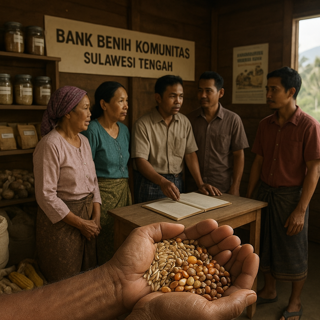 Bank Benih Komunitas di Sulawesi Tengah Lindungi Varietas Pangan Lokal dari Kepunahan dan Perubahan Iklim