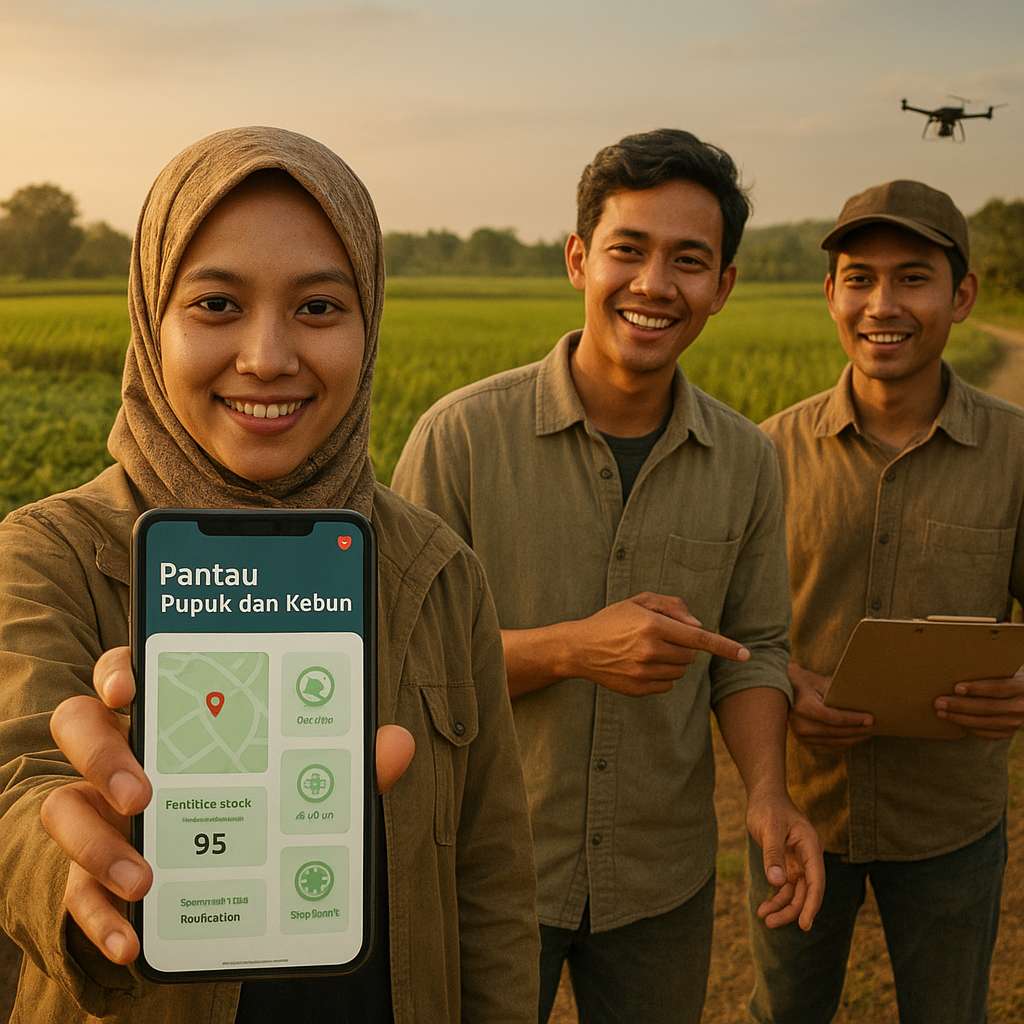 Aplikasi Pantau Pupuk dan Kebun, Solusi Digital Pertanian Terintegrasi untuk Petani Muda