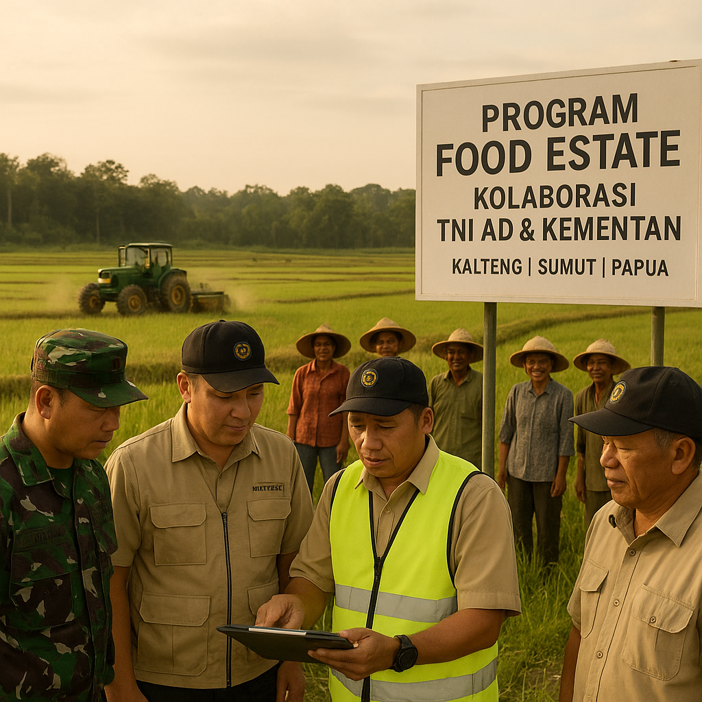Kolaborasi TNI AD dan Kementan dalam Program 'Food Estate' untuk Mengamankan Lumbung Pangan Nasional