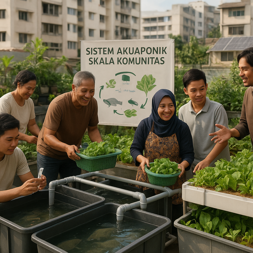 Sistem Akuaponik Skala Komunitas di Perkotaan, Jawaban atas Keterbatasan Lahan dan Air