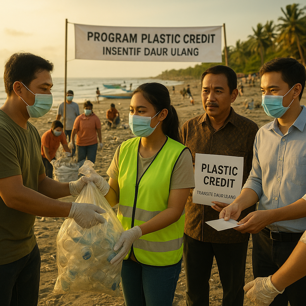 Program 'Plastic Credit' Katalis Daur Ulang: Insentif Finansial untuk Kumpulkan Sampah Plastik di Pesisir Indonesia