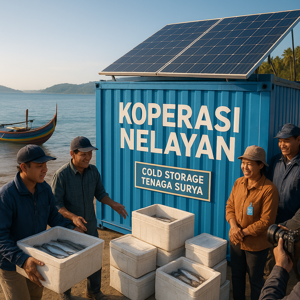 Koperasi Nelayan Adopsi Teknologi Cold Storage Tenaga Surya