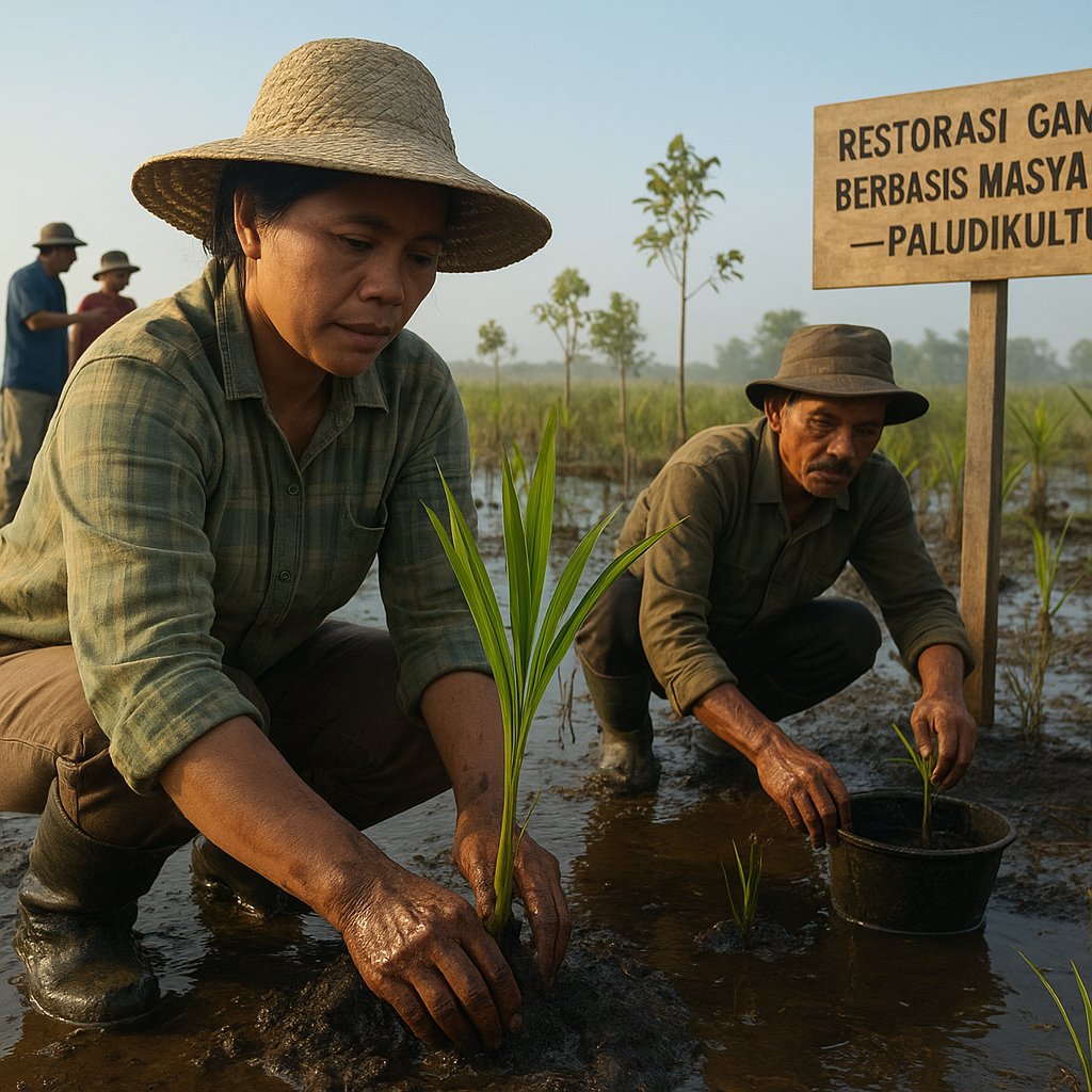 Restorasi Gambut Berbasis Masyarakat dengan Paludikultur