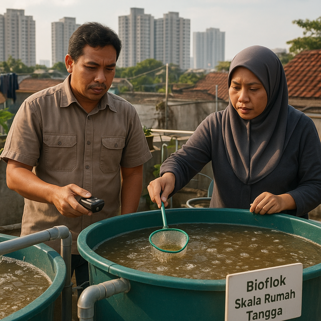 Bioflok Skala Rumah Tangga: Solusi Budidaya Ikan Intensif di Lahan Sempit Perkotaan untuk Protein Hewani Mandiri