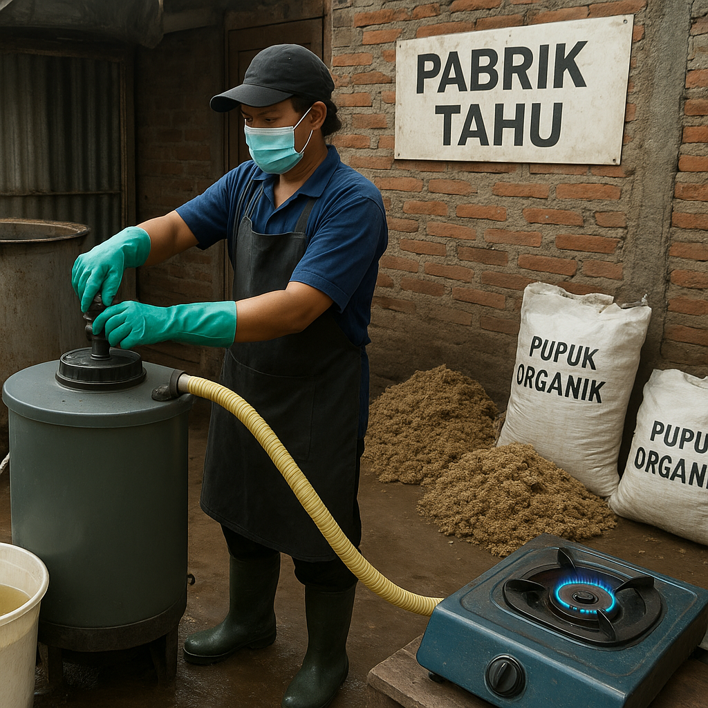 Konversi Limbah Tahu menjadi Biogas & Pupuk: Solusi Lingkungan dan Energi untuk Industri Kecil
