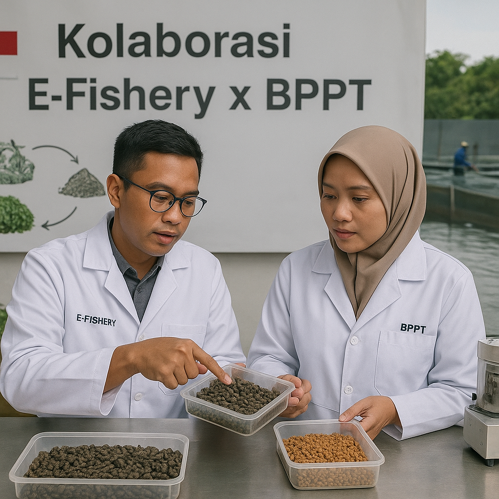 E-Fishery Gandeng BPPT Tingkatkan Kemandirian Pakan Ikan Berbasis Ulat Hitam (Black Soldier Fly)