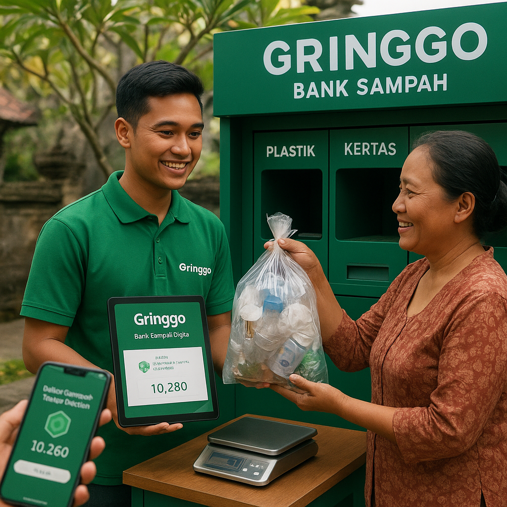 Bank Sampah Digital 'Gringgo' Kembangkan Fitur Penukaran Sampah dengan Token Karbon