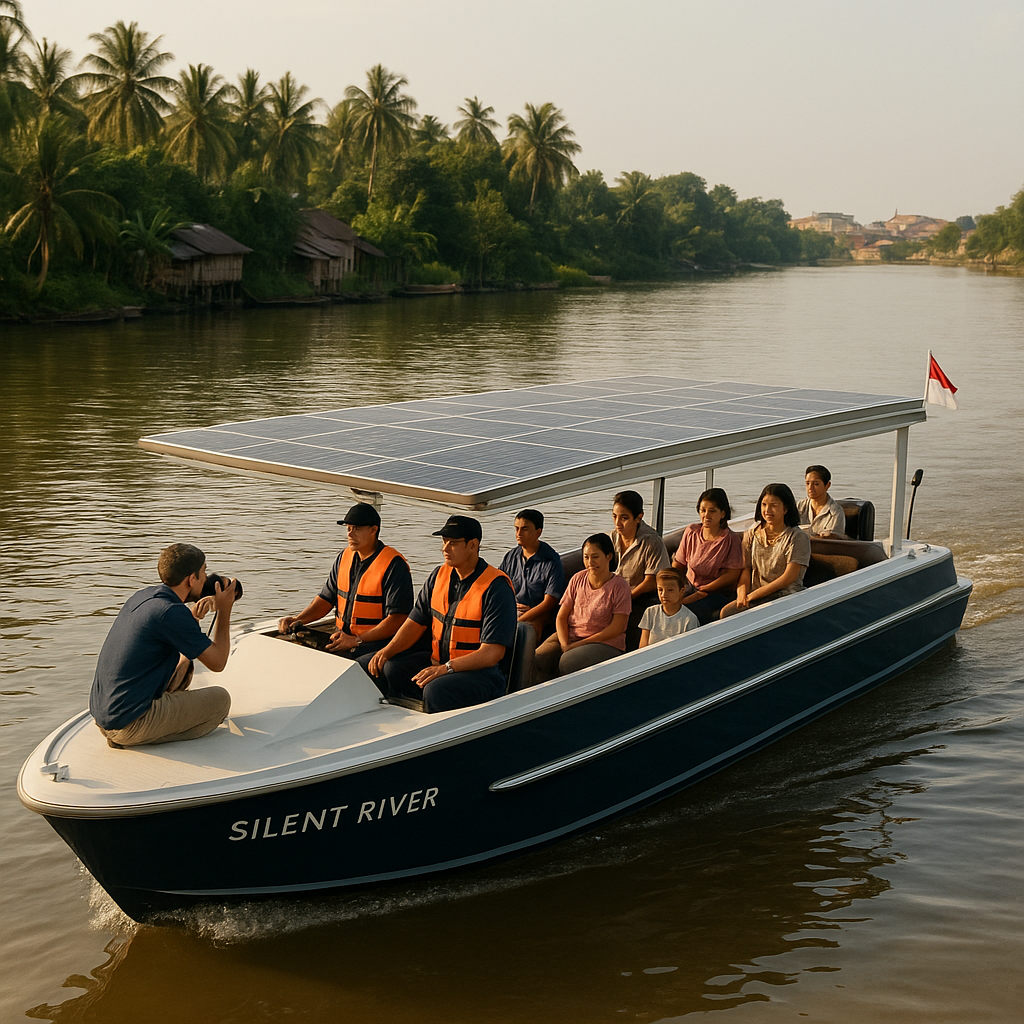 Kapal Tenaga Surya 'Silent River' Dukung Transportasi Ramah Lingkungan di Sungai Kapuas