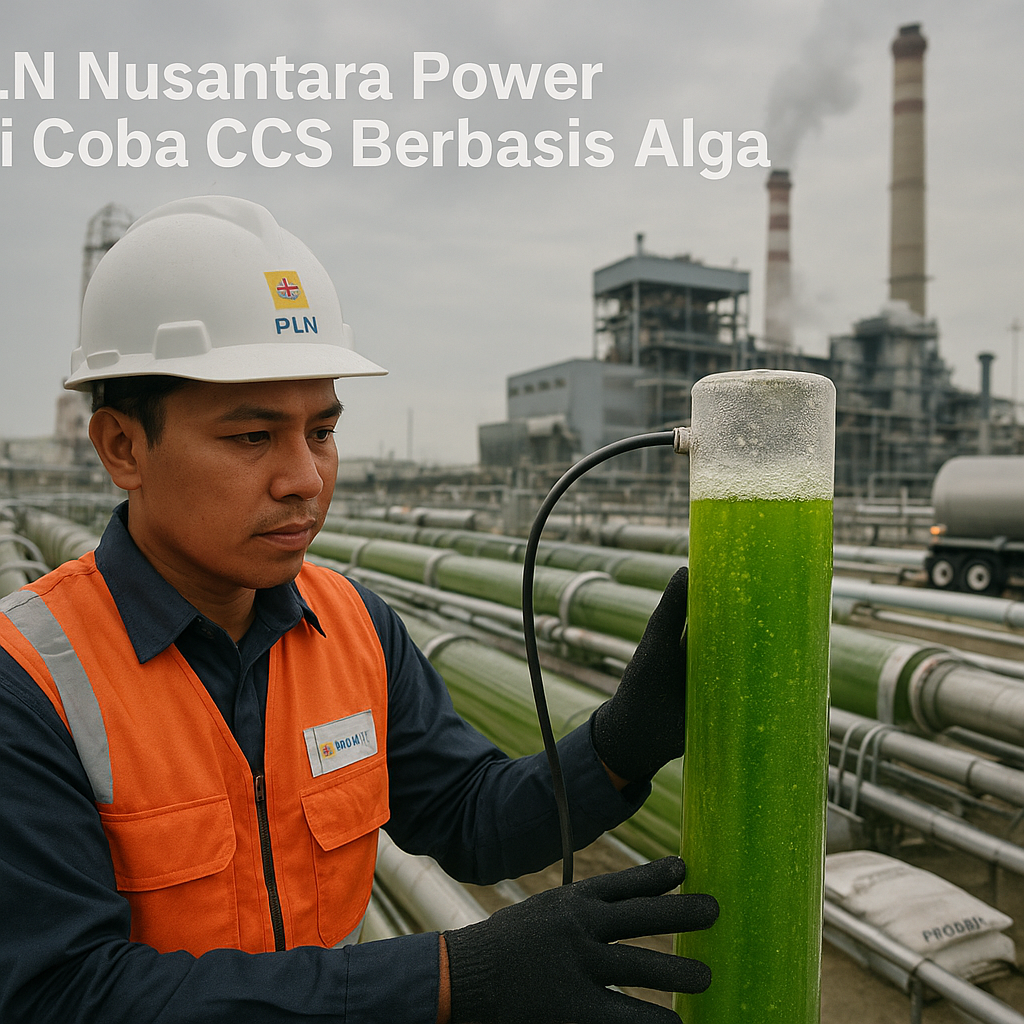 PLN Nusantara Power Uji Coba CCS Berbasis Alga, Kurangi Emisi & Hasilkan Pupuk