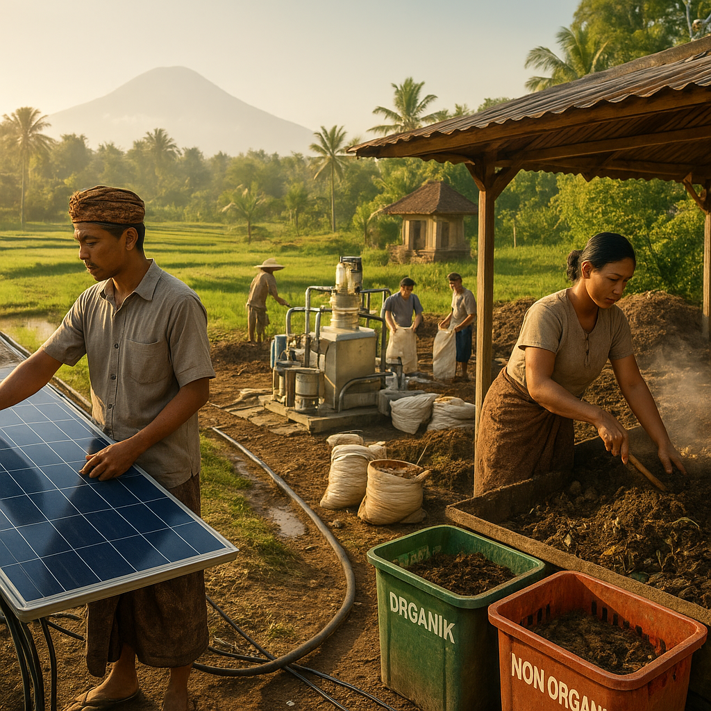 Desa Energi Berdikari Keliki: Ketahanan Pangan Bali Berbasis Energi Surya dan Pengolahan Sampah