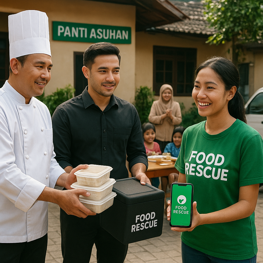 Aplikasi 'Food Rescue' Koneksikan Donasi Makanan Berlebih dari Hotel dan Restoran ke Panti Asuhan