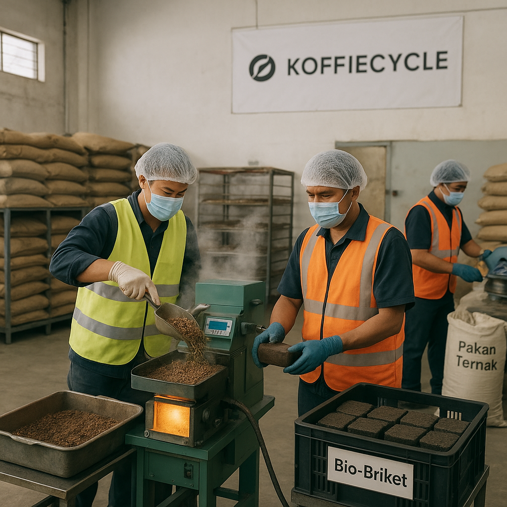 Startup Indonesia Ubah Limbah Kulit Kopi Jadi Bahan Bakar dan Pakan Ternak