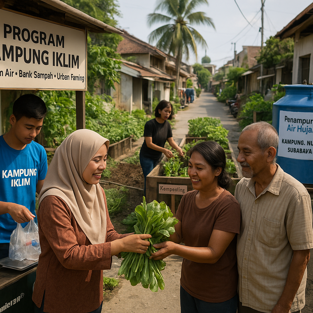 Program 'Kampung Iklim' di Surabaya: Integrasi Pengelolaan Air, Sampah, dan Urban Farming oleh Komunitas