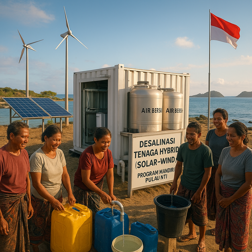 Desalinasi dengan Tenaga Hybrid (Solar-Wind) untuk Air Bersih Pulau-Pulau Kecil di NTT