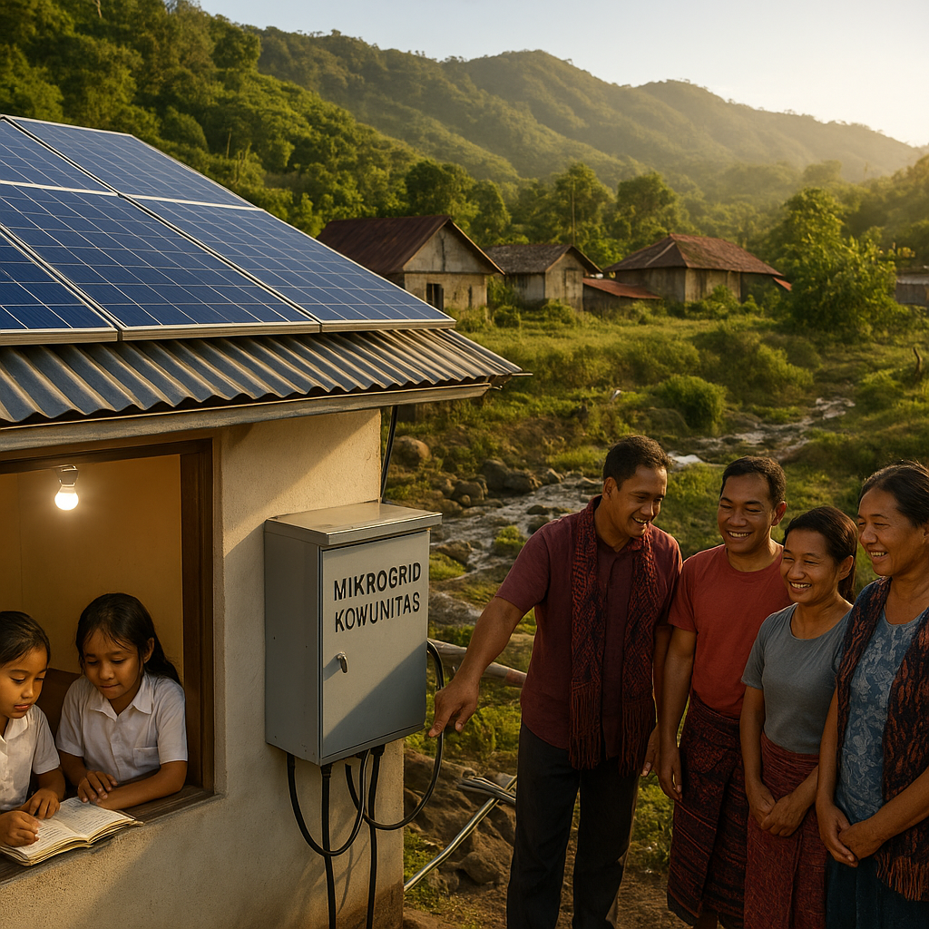 Mikrogrid Energi Terbarukan berbasis Komunitas di Flores: Kemandirian Energi untuk Pendidikan dan Kesehatan
