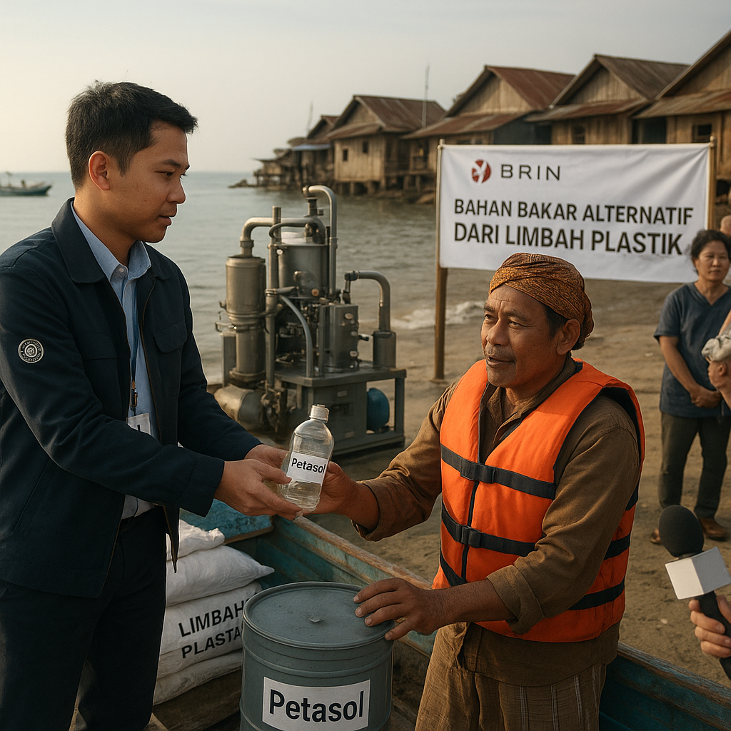 BRIN Kenalkan Petasol, Bahan Bakar Alternatif dari Limbah Plastik untuk Nelayan