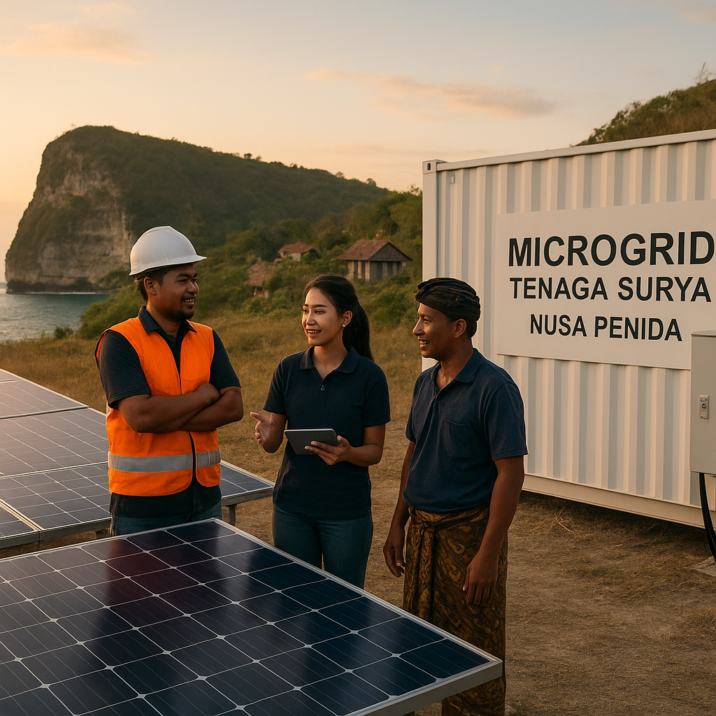 Pengembangan Microgrid Tenaga Surya di Pulau Terpencil Nusa Penida Penuhi Kebutuhan Listrik 24 Jam