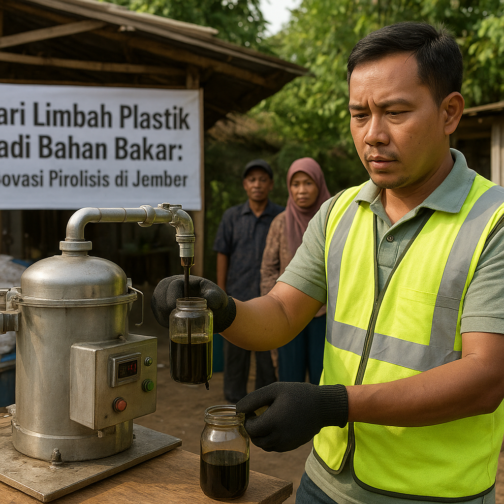 Dari Limbah Plastik Jadi Bahan Bakar: Inovasi Pirolisis di Jember