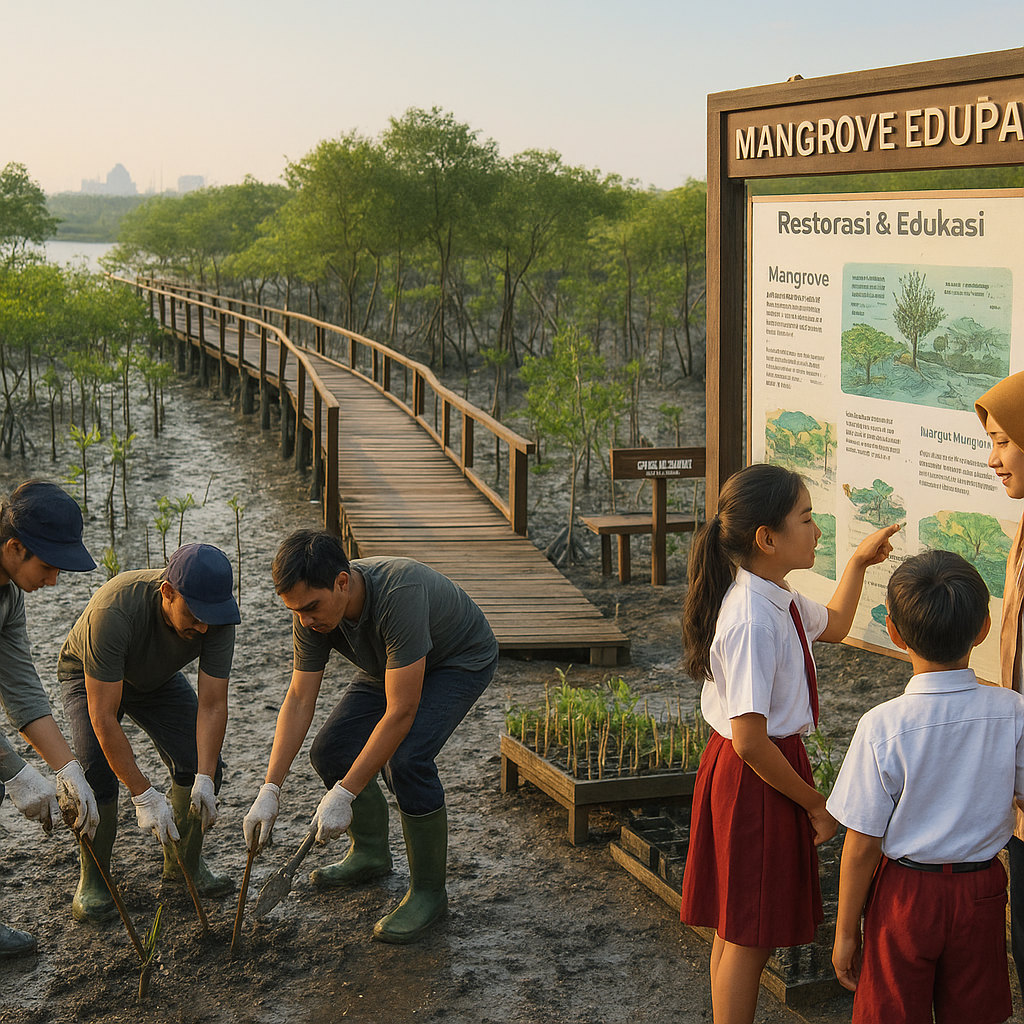 Kampung Iklim "Mangrove Edupark" di Surabaya, Restorasi Ekosistem dan Edukasi Masyarakat