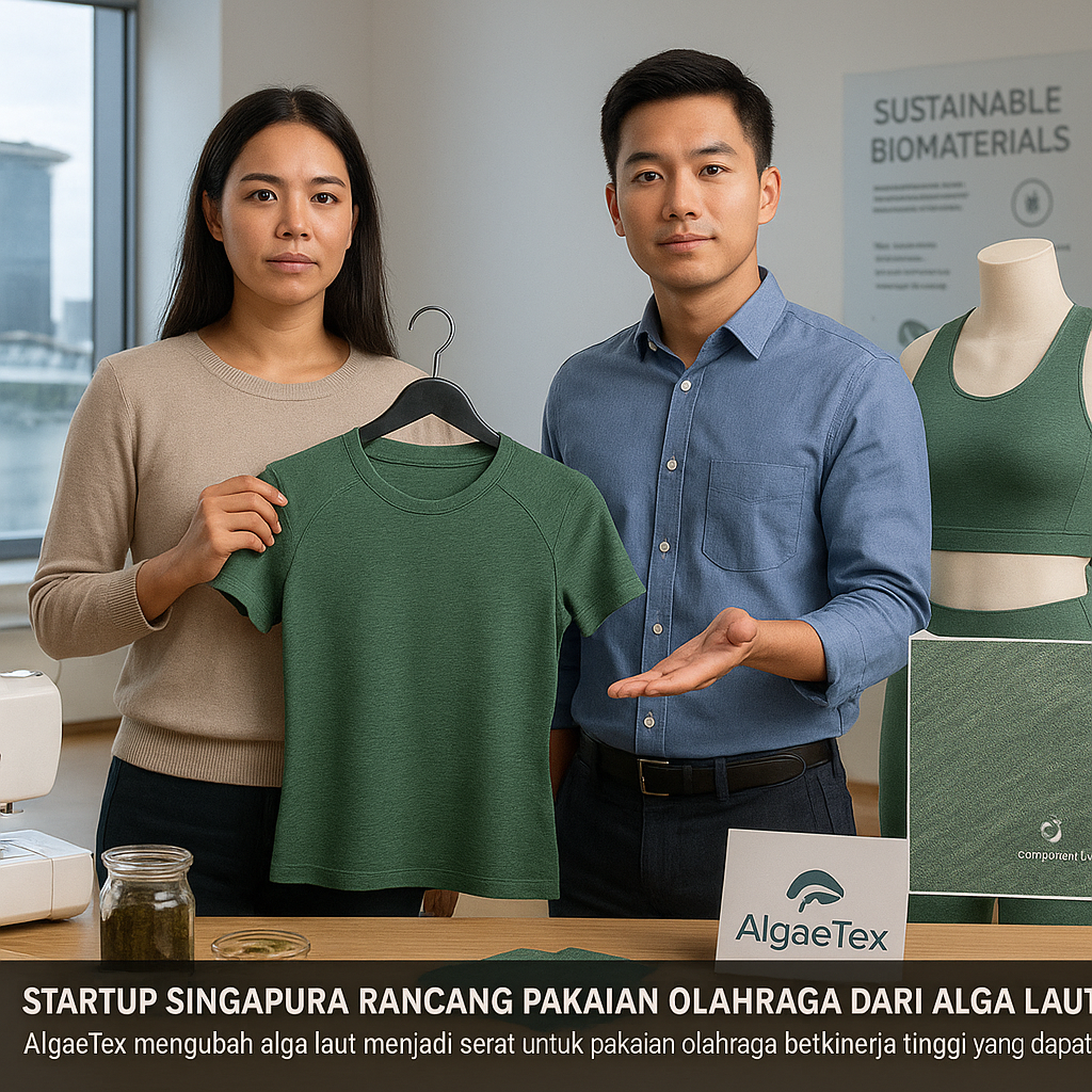 Startup Singapura Rancang Pakaian Olahraga dari Alga Laut yang Dapat Terurai